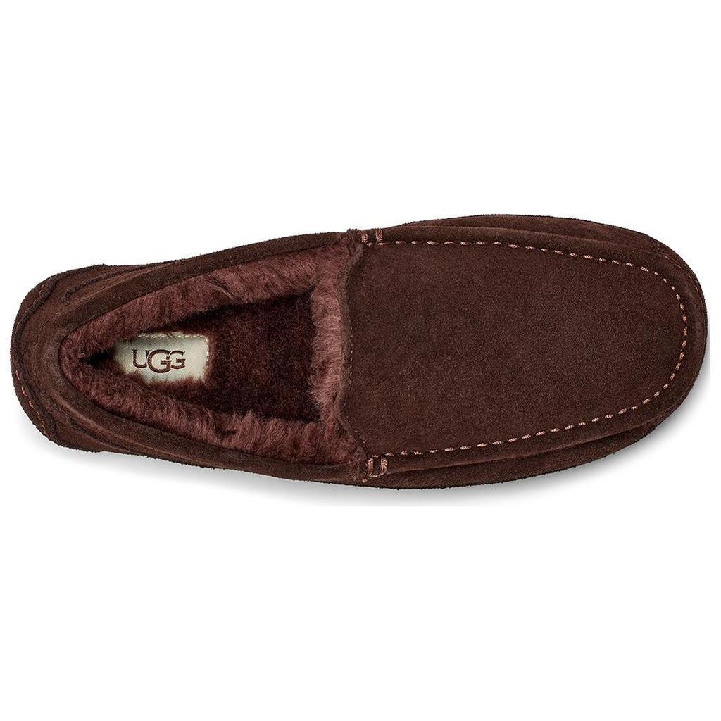 UGG Cow Split Leather Casual Shoes Men's Chocolate 1115149-CHO