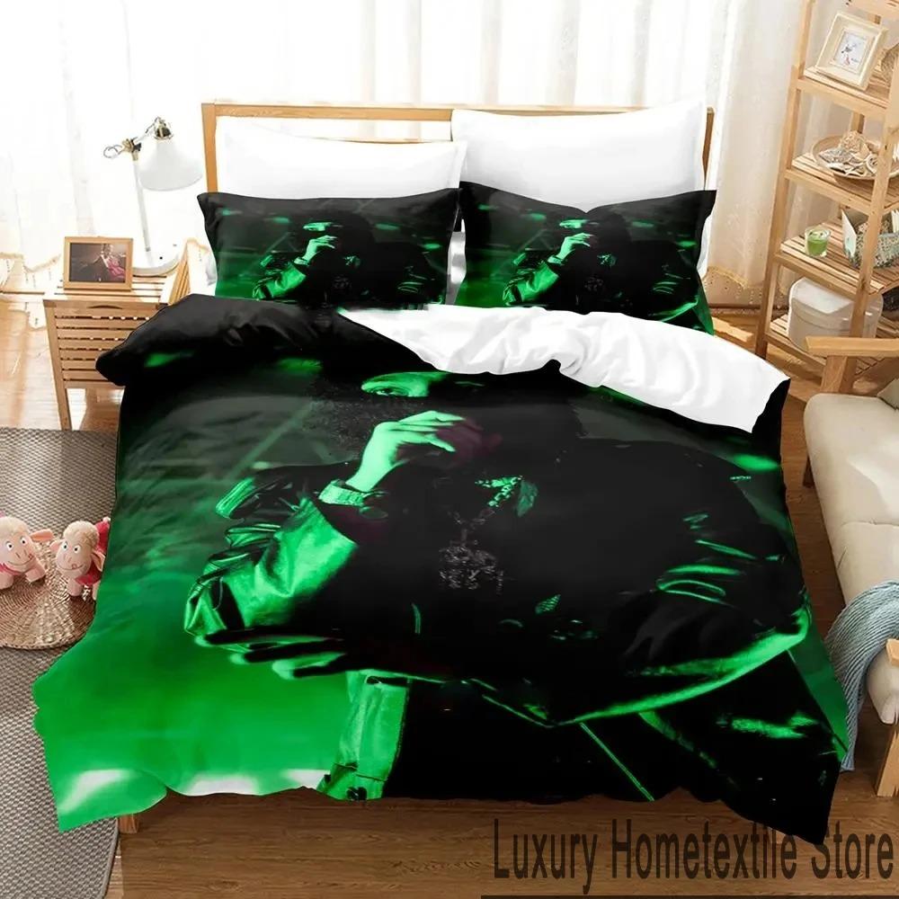 3D Druck Yeat Rapper Bettwäscheset Doppel Einzel König Bettbezug Bettdecke Kissenbezug Jungen Mädchen Erwachsene Schlafzimmer