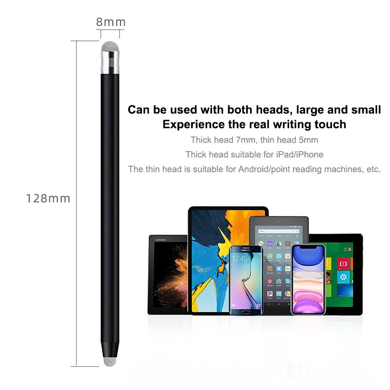 Mesh Fiber Capacitive Stylus Pen Double Nib Touch Screen Pens Drawing Pen For Universal Capacitive Screen Smart Phone Tablet