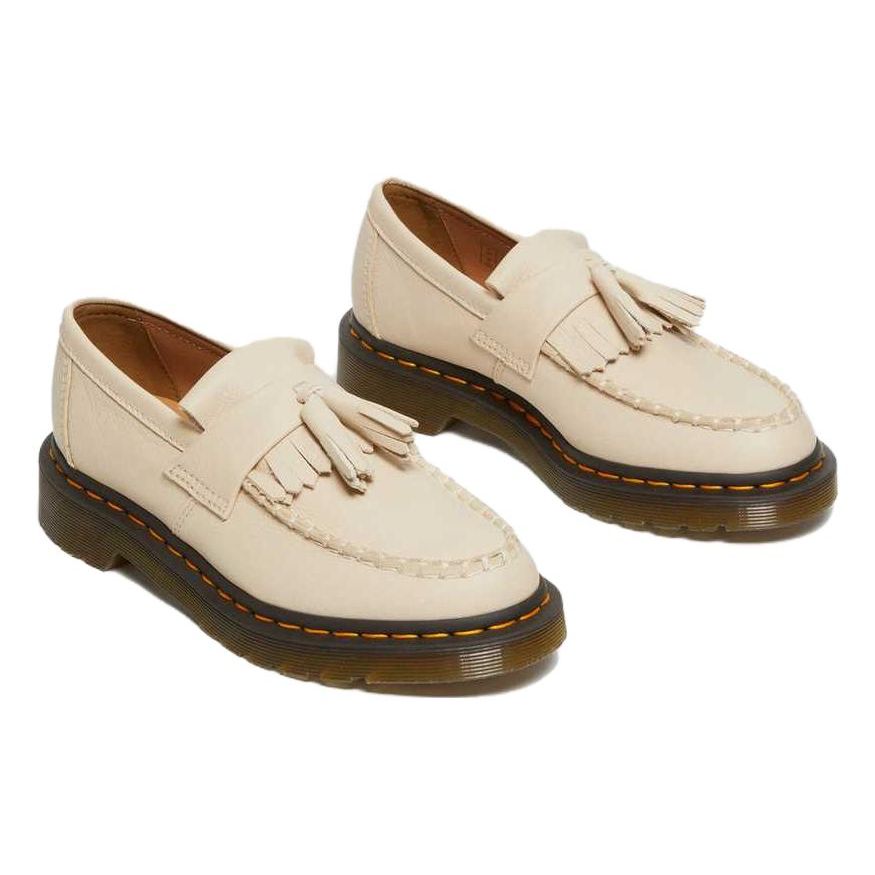 Dr. Martens Adrian Leather Comfortable Commuting Loafers Women Loafers Beige 22760292