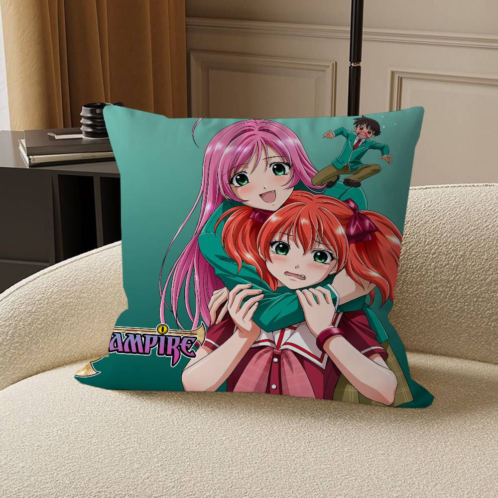 Anime R-Rosario Vampire Maple Design Cushion Cover Happy Autumn Harvest Decor Holiday Decorati Pillow Cover