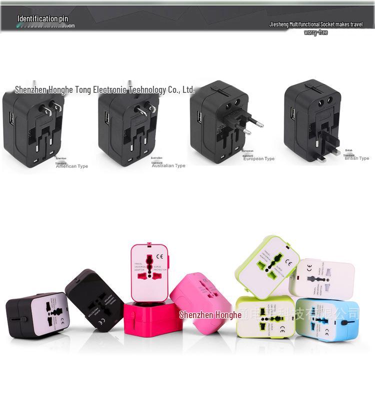 Universal Multifunctional Travel USB Power Adapter Global Conversion Socket