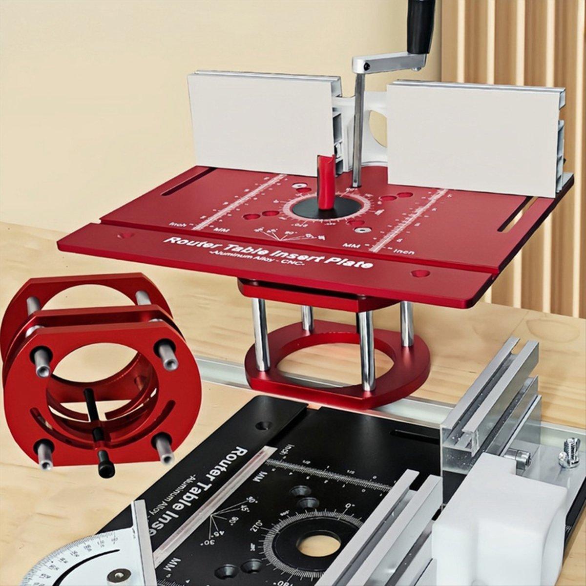 

BHBL Table Insert Plate Set, Router Lifts for Router Table Insert Plate for Woodworking Slotting Trimming Chamfering Table China Mainland