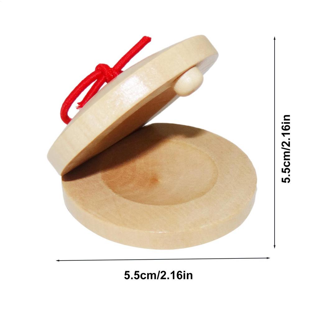 

Wooden Castanets Orff Musical Instruments Music Perception Infant And Toddler Teaching Aids Cultivate Baby s Sense Of Rhythm