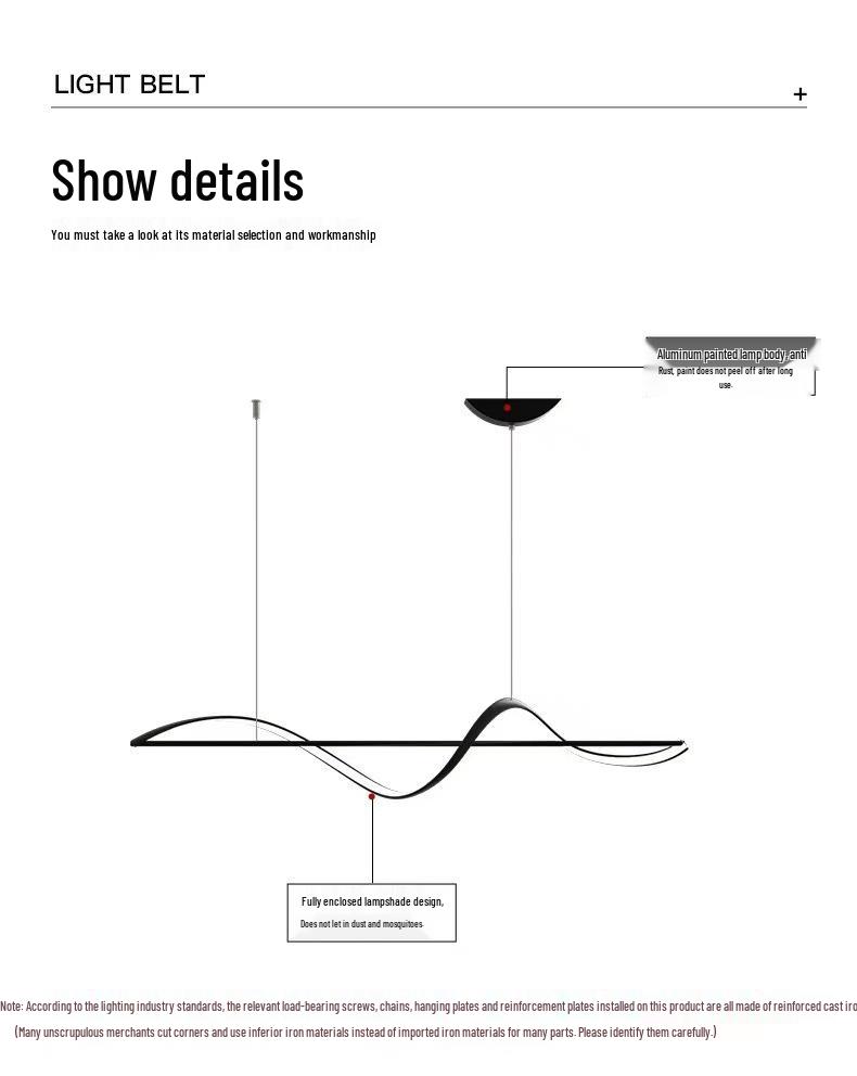 Modern Minimalist LED Restaurant Pendant Light - Creative Designer Bar and Dining Room Fixture