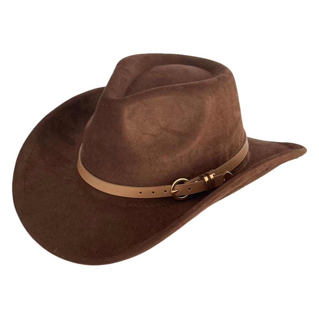 Hot-selling retro bull's head big-brimmed top hat, European and American suede western cowboy hat, men's temperament jazz hat
