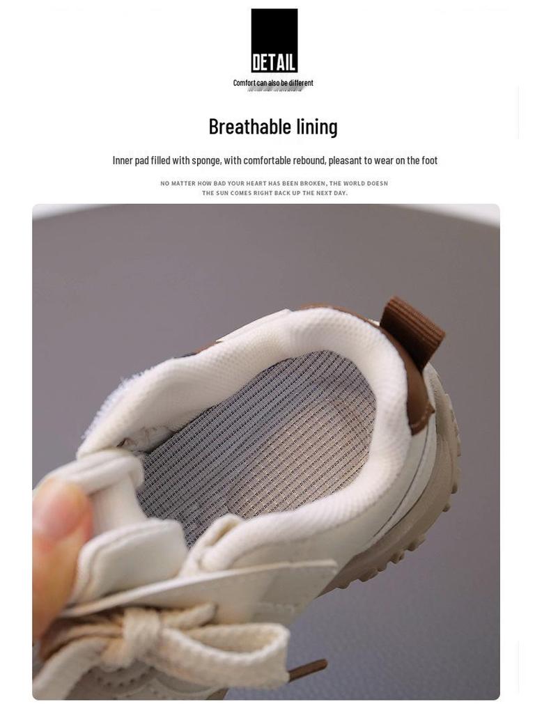 2026 Kids' Versatile Soft Sole Sports Shoes: Trendy Spring/Autumn Casual Footwear for Boys, Girls, and Dad