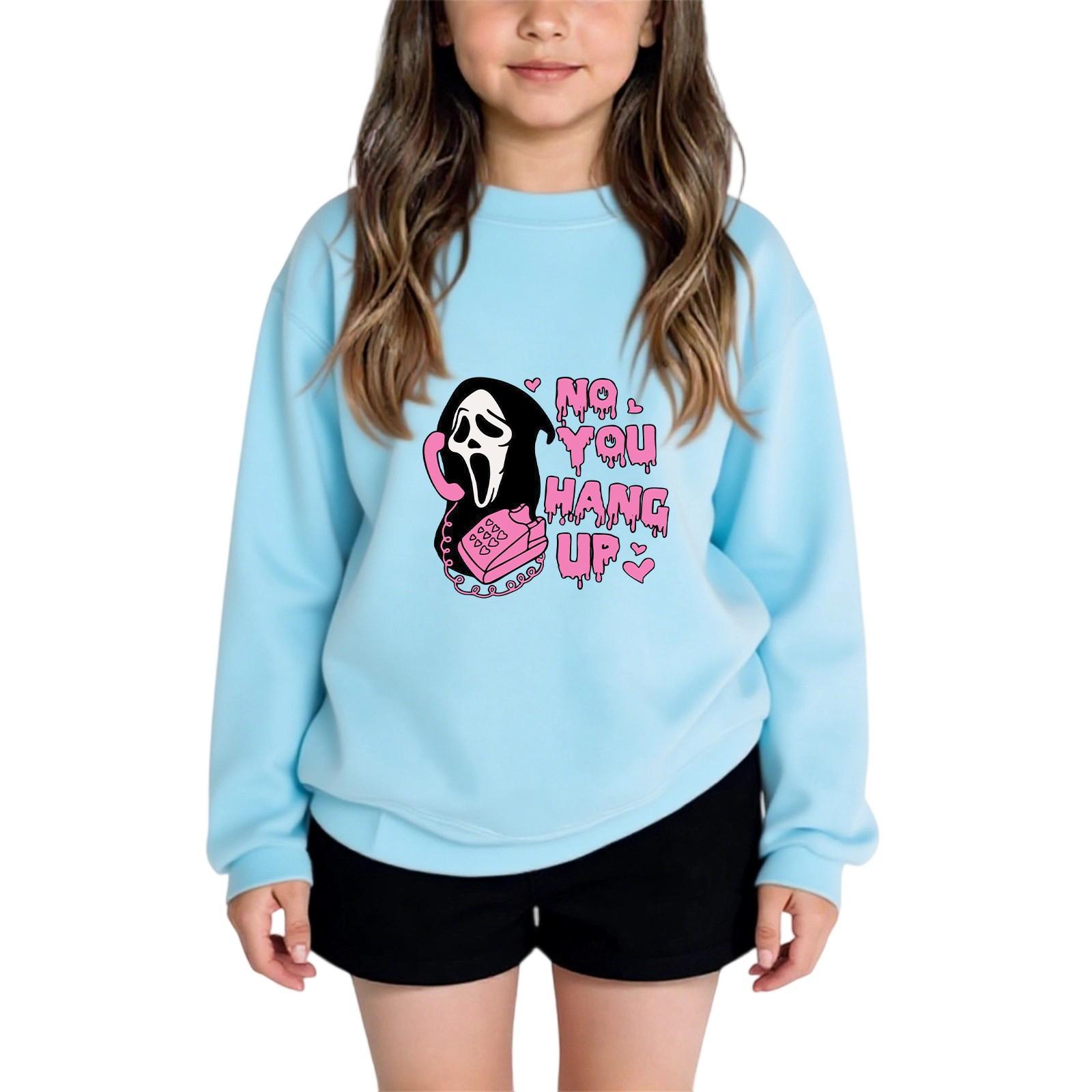 

Детские модные повседневные универсальные повседневные толстовки с круглым вырезом для мальчиков и девочек, повседневные лоскутные топы с длинными рукавами, свитшоты 110