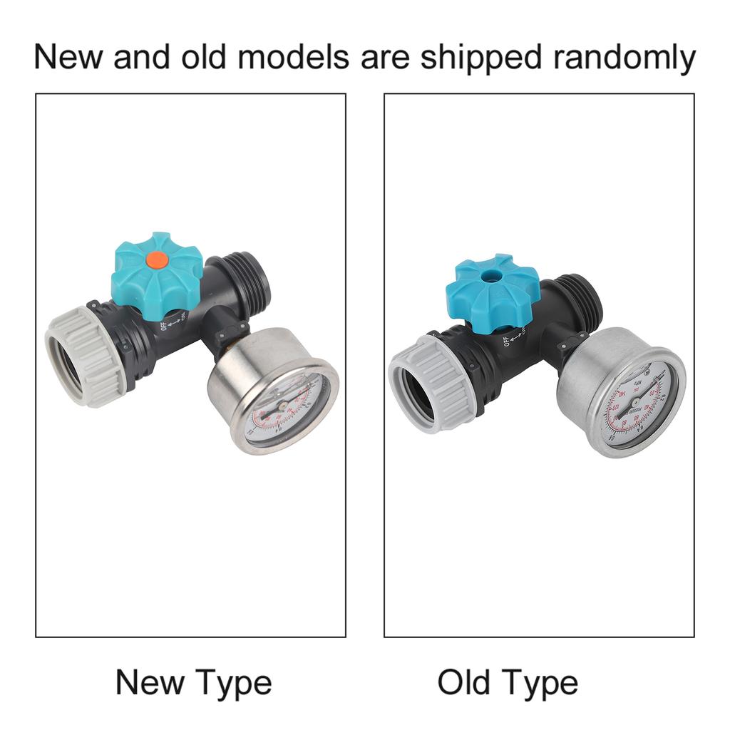 G3/4in Water Pressure Regulator Valve With Pressure Gauge Accessories For Outdoor Garden Irrigation Water Pressure Control Valve