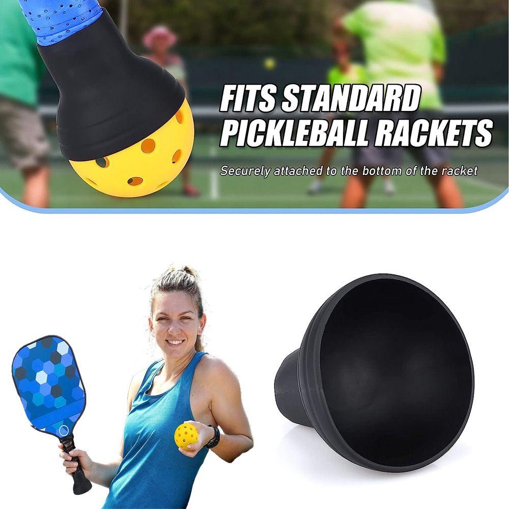 Silikon Schlägerkopf-Sammler Praktisches Sportzubehör Pickleball Ball-Sammler Tennis Aufhebe-Klemme Tennis Dämpfer