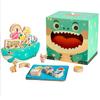 Wooden Dinosaur Balance Touch Large Building Blocks, Children's Shape Recognition Fine Motor Training Educational Toys