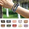 Big Love Bohemian Multilayer Bangle PU Leather Multilayered Bracelet Charm Bangles  Women Lady Girl
