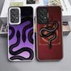 Black Snake Doodle Shockproof Phone Case for Samsung A17 A16 A15 A14 A37 A57 A36 A56 A26 A35 A55 A25 A34 A54 A24 A13 A23 A33 A53