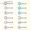 Exquisite and High-grade Stainless Steel Nose Studs, Ear Studs & Nose Rings Piercing Set for Women, Cute Feminine Jewelry