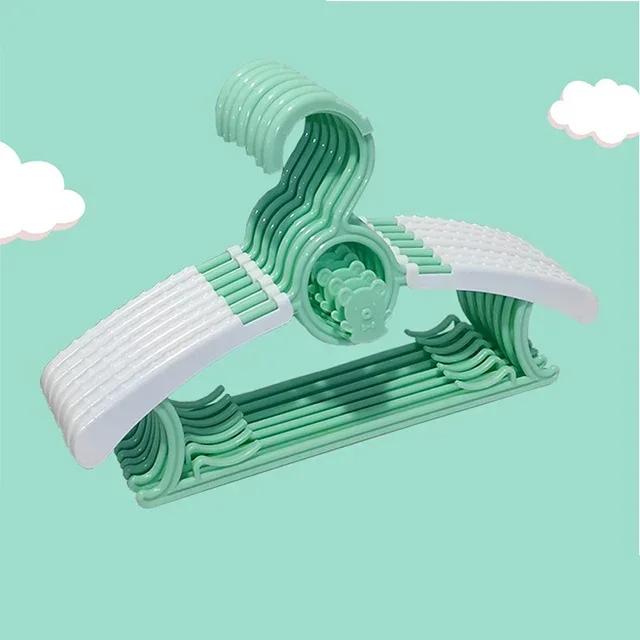 10 Stück Kinderkleiderbügel, skalierbarer Wäscheständer für Babykleidung, rutschfeste Aufbewahrungsbügel aus Kunststoff, Display-Kleiderbügel, Organizer für Babymäntel