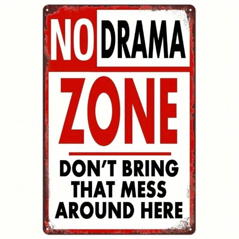 

Retro Metal Tin Sign Living Room Wall Art Decor 20x30cm