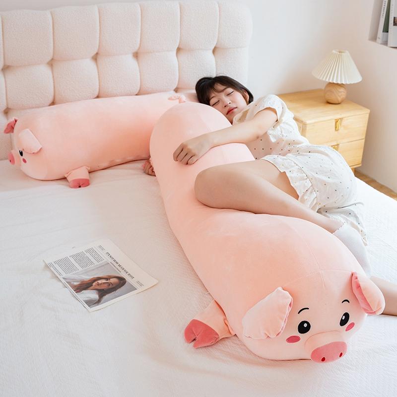 Cuddly Pig Plush Pillow Soft Stuffed Toys Piglet Cushion Cute Sleeping Appease Doll Vivid Expressions Design Nice Birthday Gift