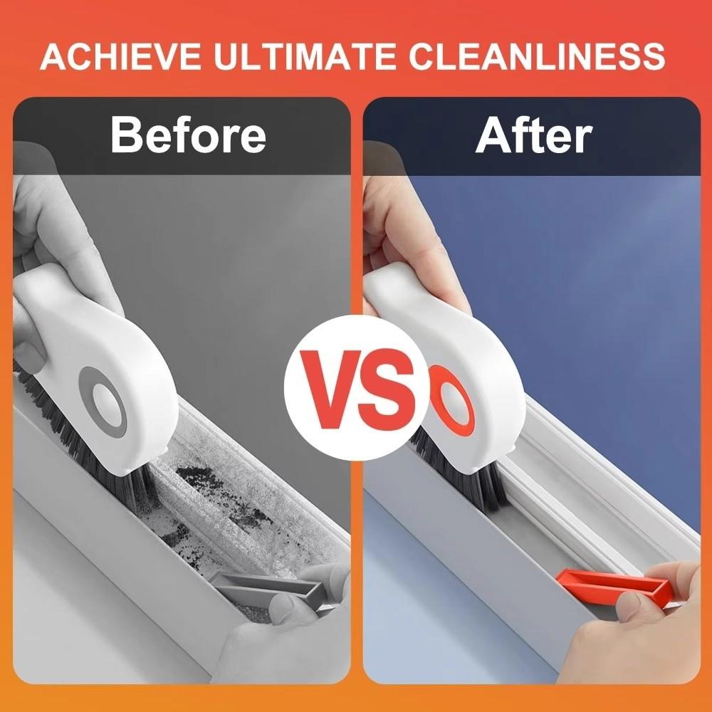 Hard Bristle Groove Cleaning Brush Multifunction Window Track Cleaner for Doors & Windows