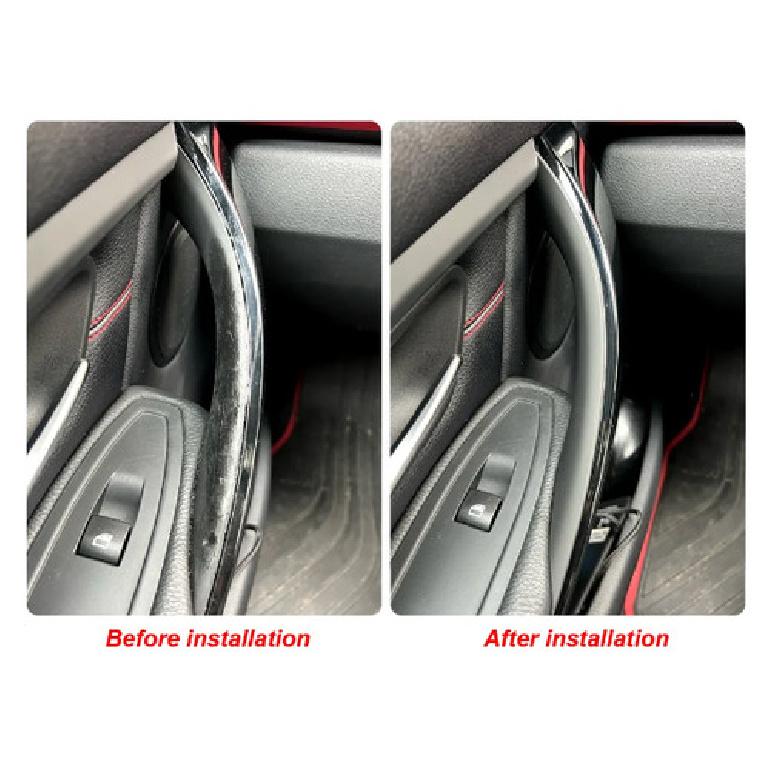 2X Inner Door Handle Trim Panel Pull Black Cover BMW 3 4 Series F30 F31 F32 F36