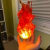 Halloween Zwevende Vuurbal Prop Vlam Lamp Prop Kunstmatig Nep Vuur Zwevende Props Geen Vlam Voor Huis Halloween Decor