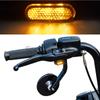 Pair Amber Motorcycle Handlebar Led Turn Signal Light E24 Mark Mini Scooter Indicator Blinker Aluminum Alloy Signal Lamp