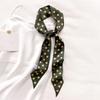 Women Narrow Long Scarf 190X4.5Cm Polka Dot Tie Bag Ribbon Headband Choker Streamer Lady Accessories