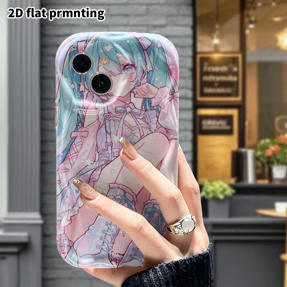 Phone Case: Protective Case for iPhone 17 16 15 14 13 12 Pro, Phone Decoration, Pink and Blue Gradient, Halloween and Christmas Gift