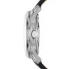 Fossil Grant Automatic Skeleton White Dial Black Leather Strap Watch for Men - ME3101
