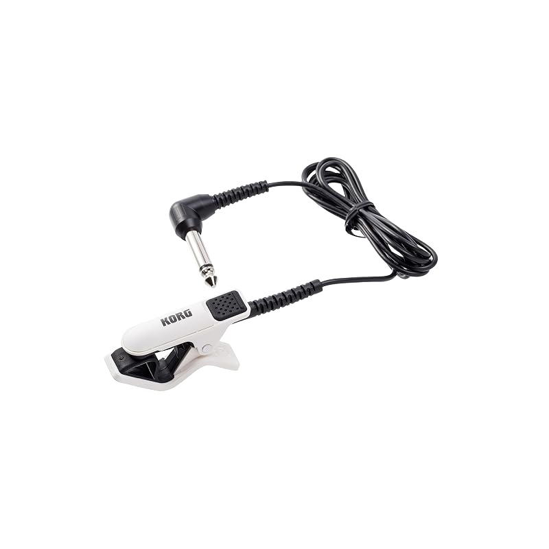 KORG CM-300 Contact Microphone for Tuners (White/Black) CM-300-WHBK