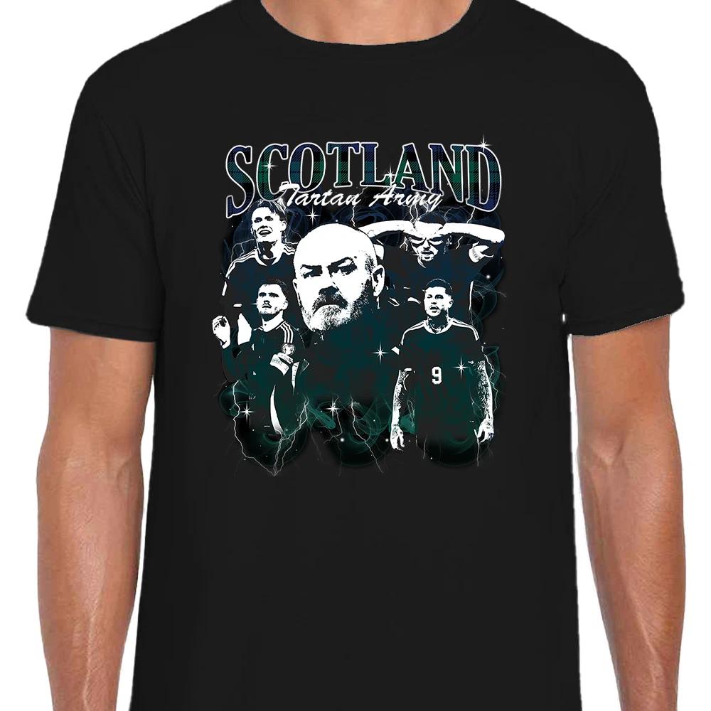 Scotland 90s Bootleg Black Adult T-Shirt Scotland Fans World Cup 2026 Tee XL