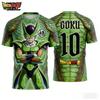 2026 Summer Dragon Ball Retro Fitness T-shirt Men's Oversized 3D Printed Short-sleeved Family Unisex Children's