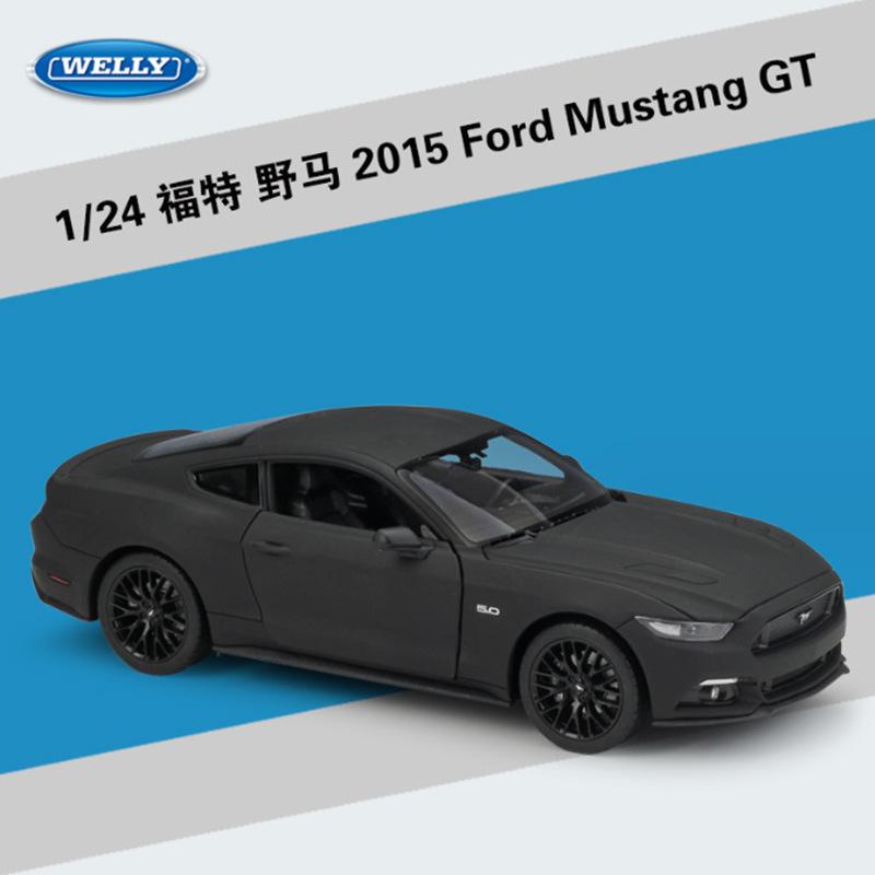Welly 1:24 Ford Mustang GT Alloy Sports Car Model Diecasts Metal Racing Vehicles Car Model Simulation Collection Childrens Gifts