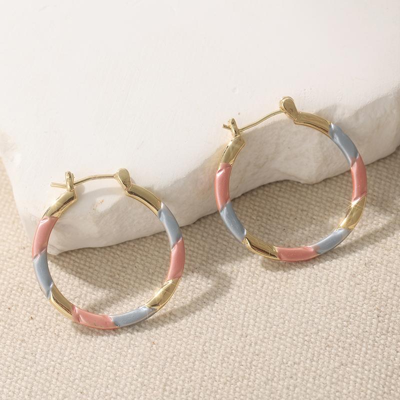 Vintage Court Style Big Circle Hoop Earrings Women's Luxury Earbuckle Elegant Senior Sense Jewelry Accessories Fit Banquet Gifts