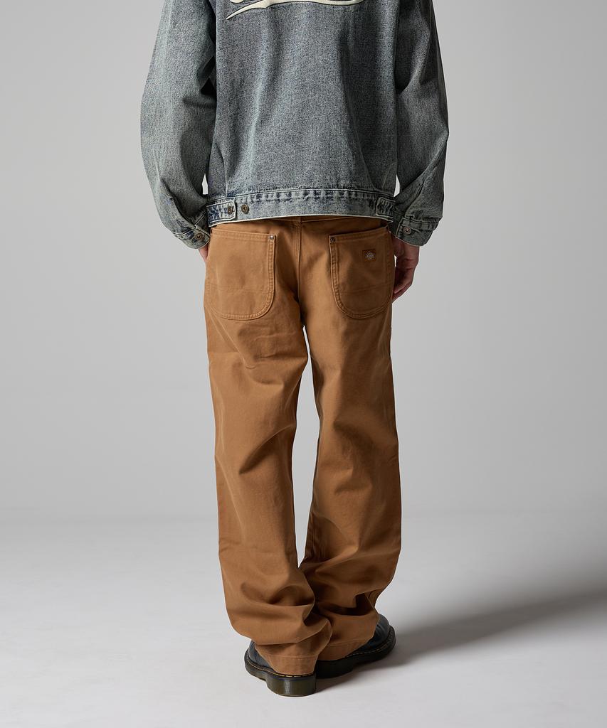 DICKIES Stonewashed Duck Canvas Double Knee Pants Brown Duck