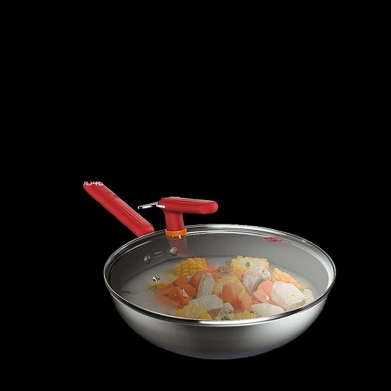 Kangbach 32cm Titanium Shield Coating-Free Wok with Lid