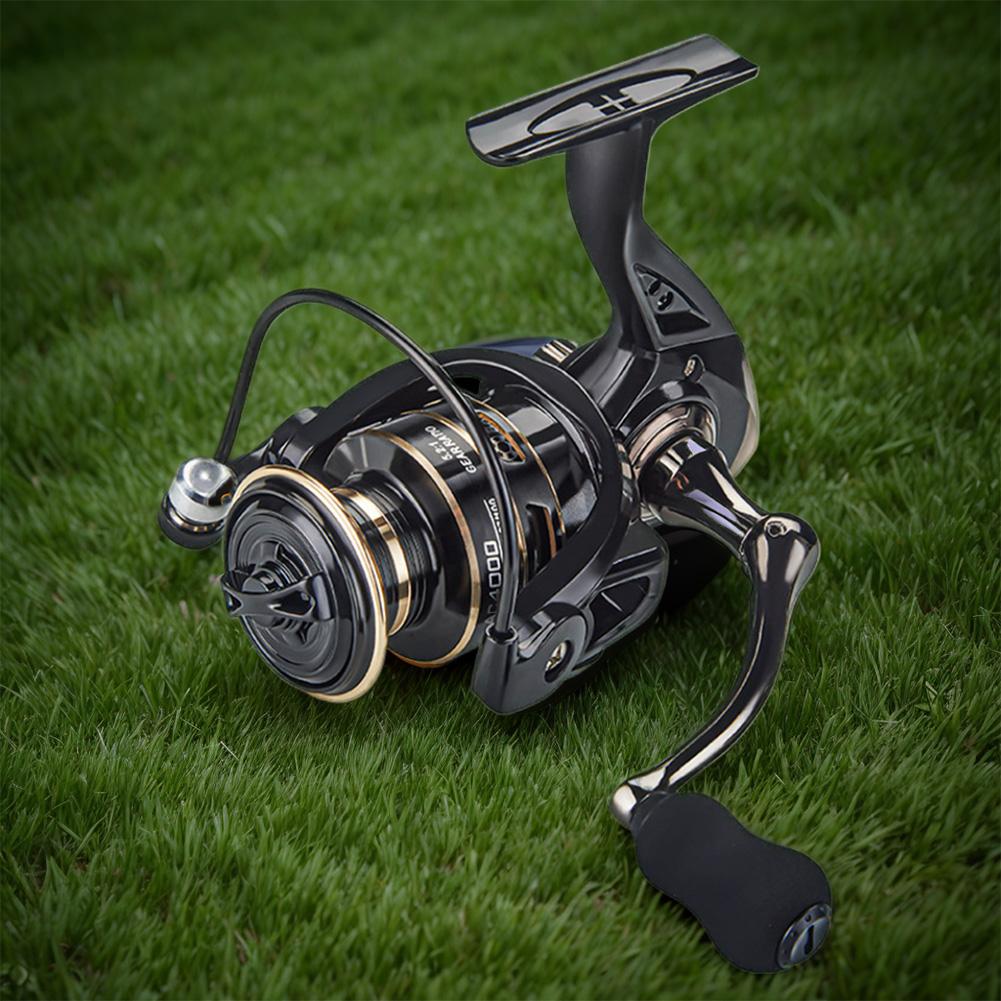 All Metal Fishing Wheel 10KG Max Drag Spinning Wheel 5.2/1 Gear Ratio All Purpose Fishing Spinning Reel for Freshwater Saltwater