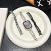 Strap for iWatch S10 S9 46mm 42mm 45mm 41mm 49mm 38mm Vintage Bracelet Apple Watch Series 10 9 8 7 6 5 SE Replacement Band Wristband