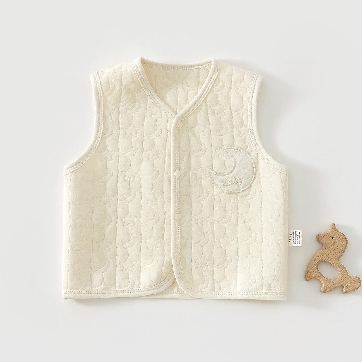 

Baby Quilted Vest, Cotton Sleeveless Cardigan Jacket for Infants and Toddlers, Lightweight Warm Spring Autumn Outerwear 66