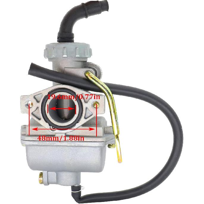 PZ20 Carburetor Replacement For Kazuma Baja 50Cc -125Cc TaoTao 110B NST SunL Chinese Quad 4 Stroke ATV 4 Wheeler Go Kart Dirt Bike CRF50F XL75 CRF80F