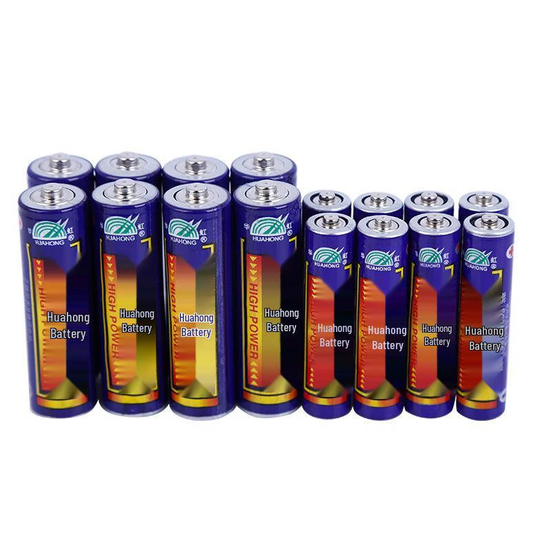 Huahong AA and AAA Carbon Battery Pack 1.5V for Clocks, Toys, and Alarm Clocks