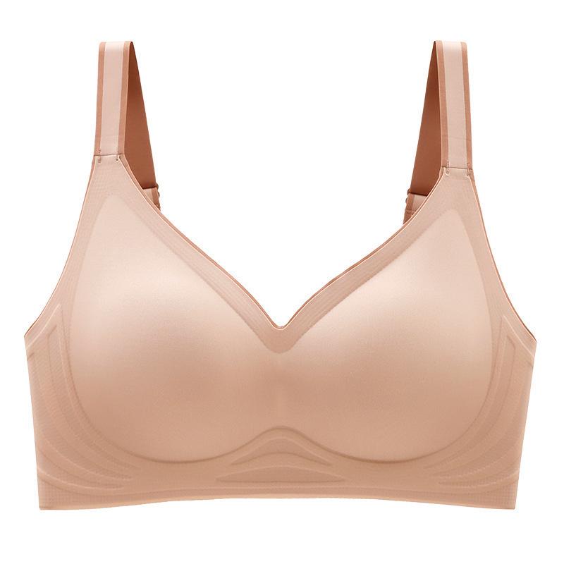 Seamless Gradient Sports Bra for Women - Wire-Free, Small Bust Support, Latex Adjustable