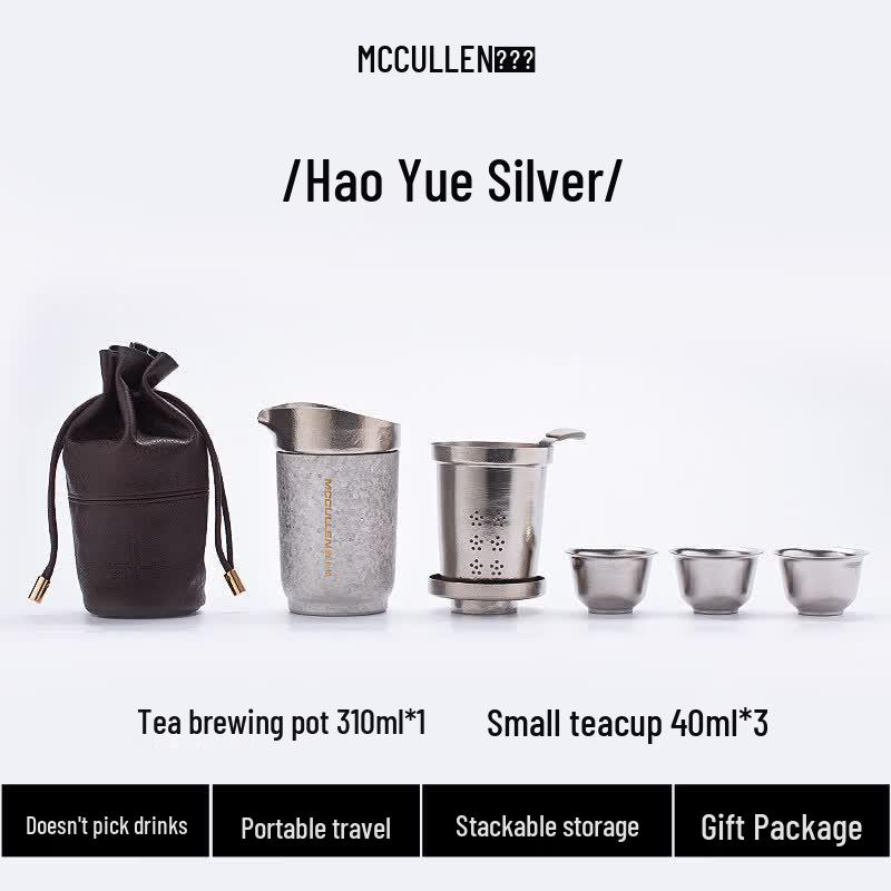 McCullen Pure Titanium Portable Tea Set