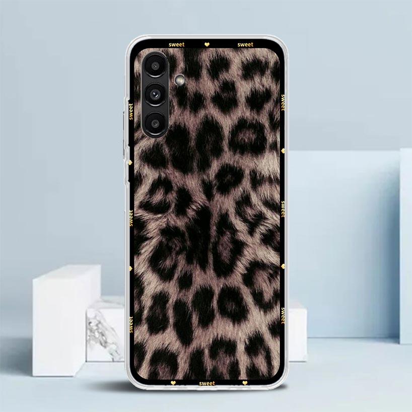 Animal Leopard Print Phone Case For Samsung Galaxy A17 A37 A57 A16 A15 A14 A13 A56 A55 A54 A53 A36 A35 A34 A33 A26 A25 A24 A23 G