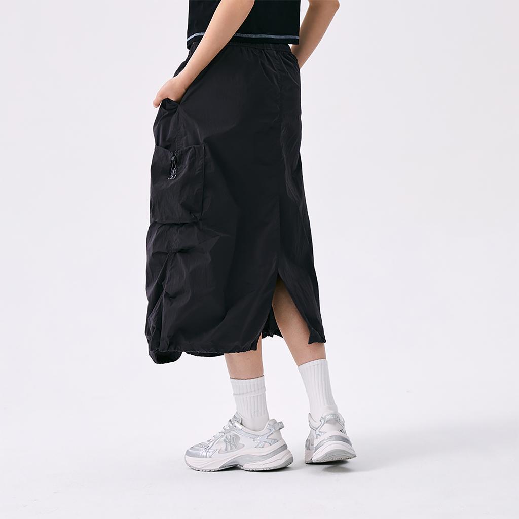 New MLB Basic Collection Basic Boston Red Sox SS25 Casual Long Skirt Women's Gray 3FSKB0553-43CGS