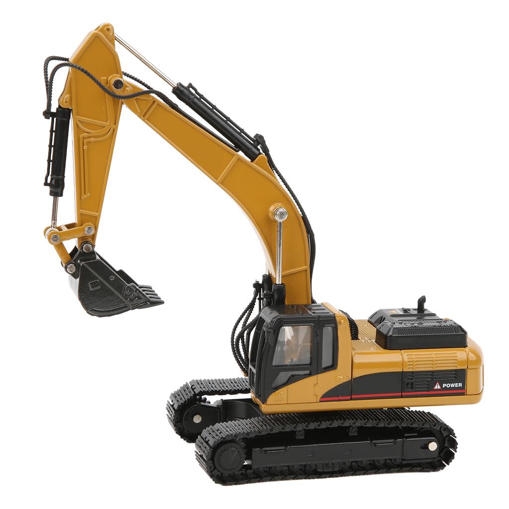 1/50 Scale Engineering Excavator Model Alloy Construction Vehicle Static Model Toy for Boys and Girls