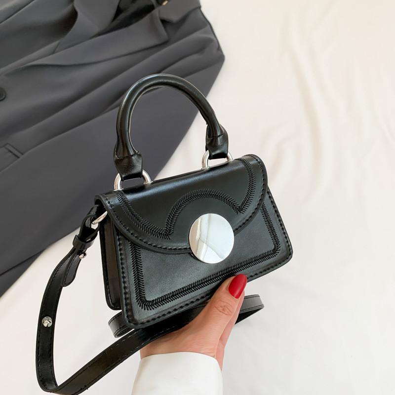 Stylish And Chic Pu Leather Crossbody Bag For Women With Phone Pocket чёрный