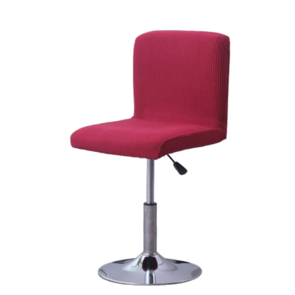 

Пылезащитный чехол для барного стула с короткой спинкой, эластичные чехлы для сидений стульев, украшение дома вино красного