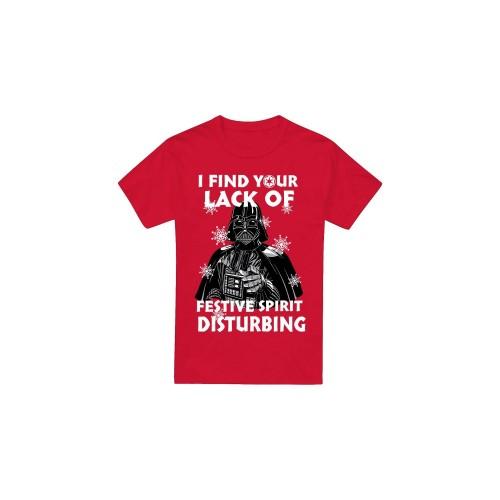 STAR WARS Mens Lack Of Spirit Darth Vader Christmas T-Shirt