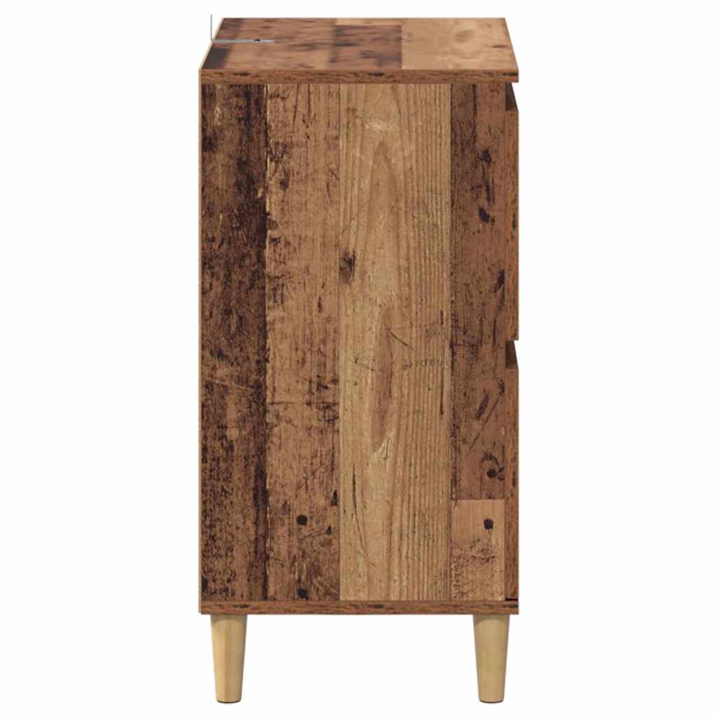 Sideboards 3 Pcs Reclaimed Wood 60 X 35 X 70 Cm Engineered Wood
