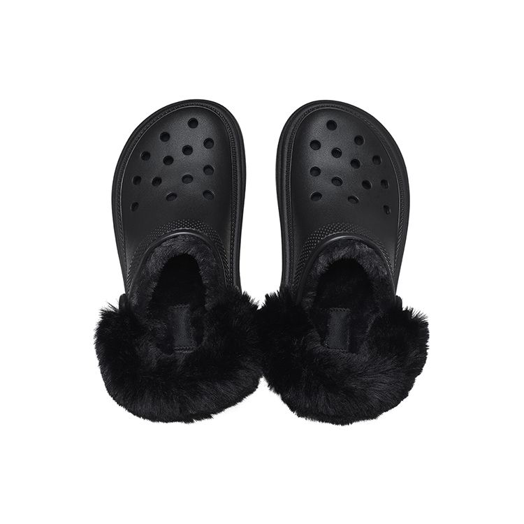 Crocs Stomp Lined Clog Black Unisex Sneakers 208546-001